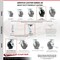 Service Caster Assure Parts 190VCAST690 Replacement Caster Set with Brakes, 4PK ASS-SCC-30CS620-PHR-TLB-2-R-2 - alternate 4